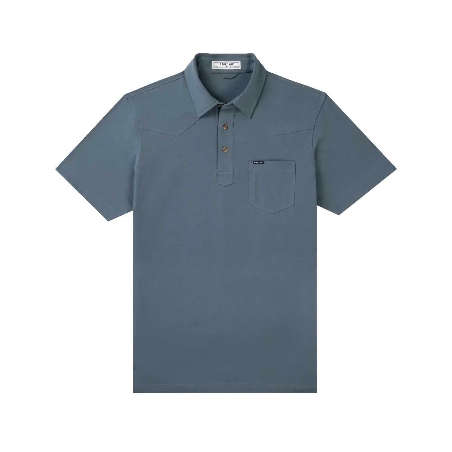 Poncho Outdoors 01. MENS APPAREL - MENS SS SHIRTS - MENS SS POLO Men's Western Field Polo THE DINNER BELL | STORMY WEATHER