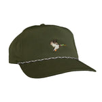 Poncho Outdoors 11. HATS - HATS BILLED - HATS BILLED Poncho Rope Hat GREEN MALLARD