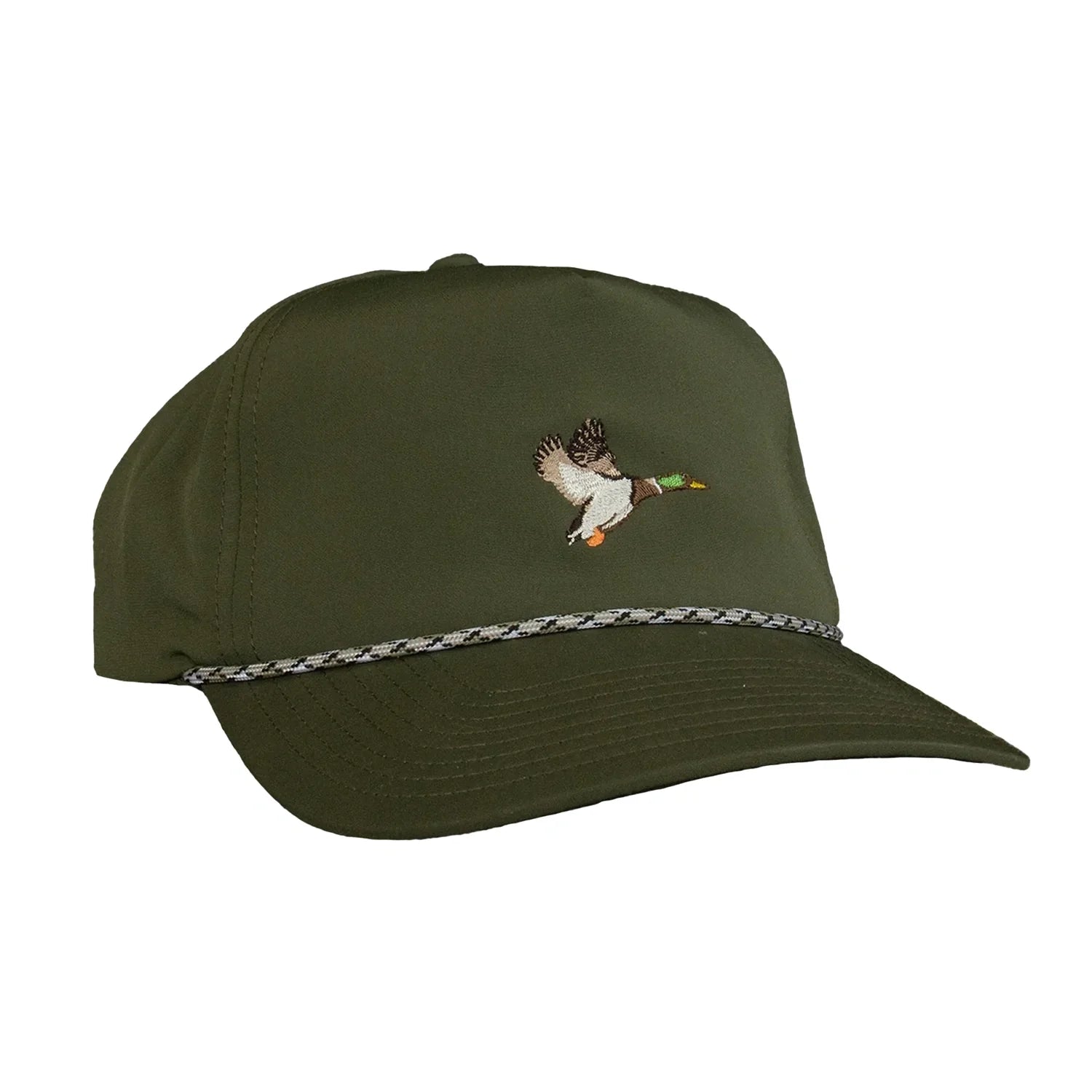 Poncho Outdoors 11. HATS - HATS BILLED - HATS BILLED Poncho Rope Hat GREEN MALLARD