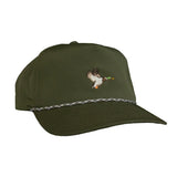 Poncho Outdoors 11. HATS - HATS BILLED - HATS BILLED Poncho Rope Hat GREEN MALLARD