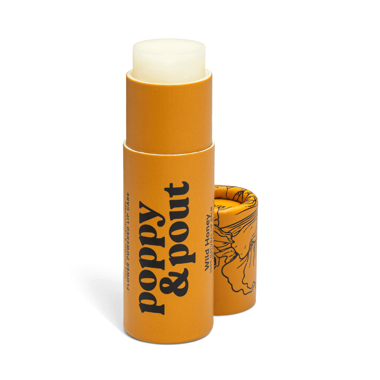 POPPY & POUT 12. HARDGOODS - CAMP|HIKE|TRAVEL - SKIN CARE Hydrating Lip Balm WILD HONEY