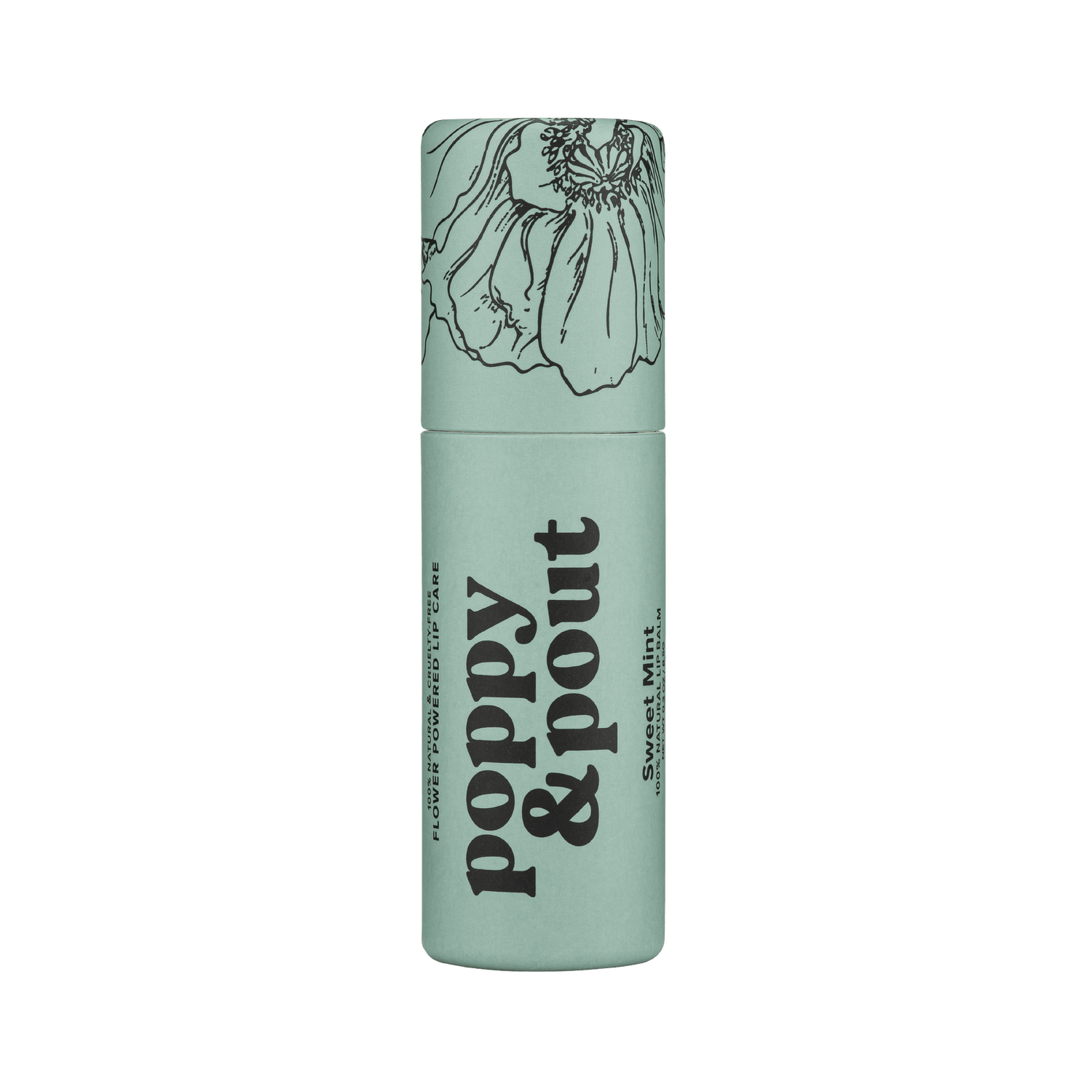 POPPY & POUT 12. HARDGOODS - CAMP|HIKE|TRAVEL - SKIN CARE Hydrating Lip Balm SWEET MINT