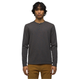 Prana 01. MENS APPAREL - MENS LS SHIRTS - MENS LS CASUAL Men's Ronnie Henley ll 400 DARK SKY HEATHER