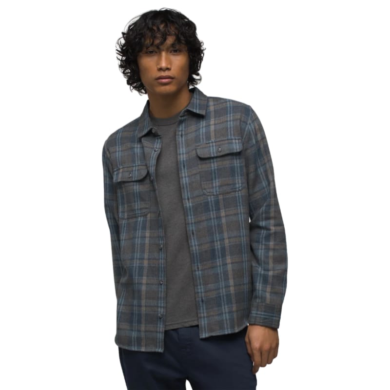 Prana 05. M. SPORTSWEAR - M. LS SHIRTS Men's Westbrook Flannel Shirt 403 STORMY NIGHT