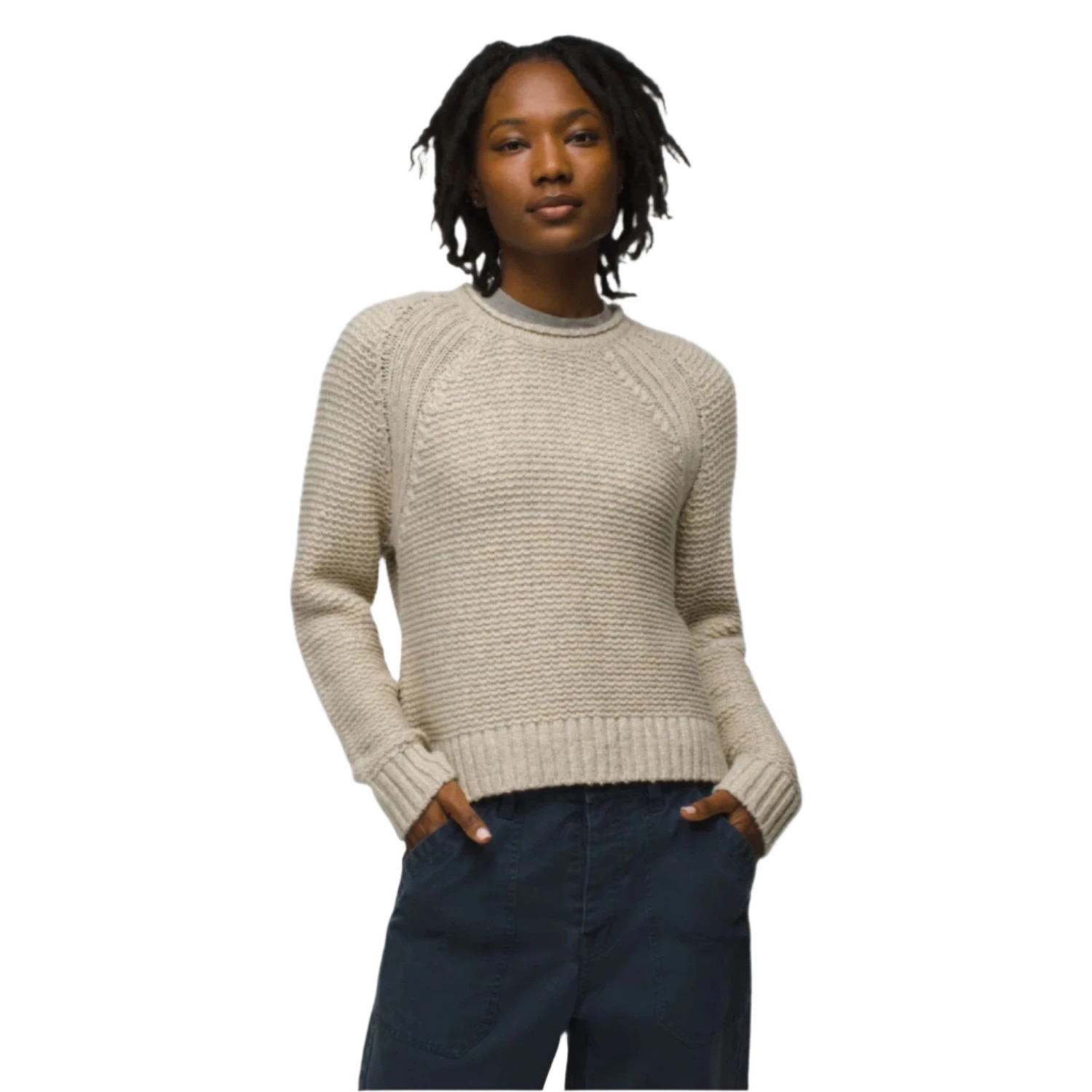 Prana 02. WOMENS APPAREL - WOMENS HOODIES|SWEATERS - WOMENS PO SWEATERS Women's Cades Cove Sweater 250 OATMEAL