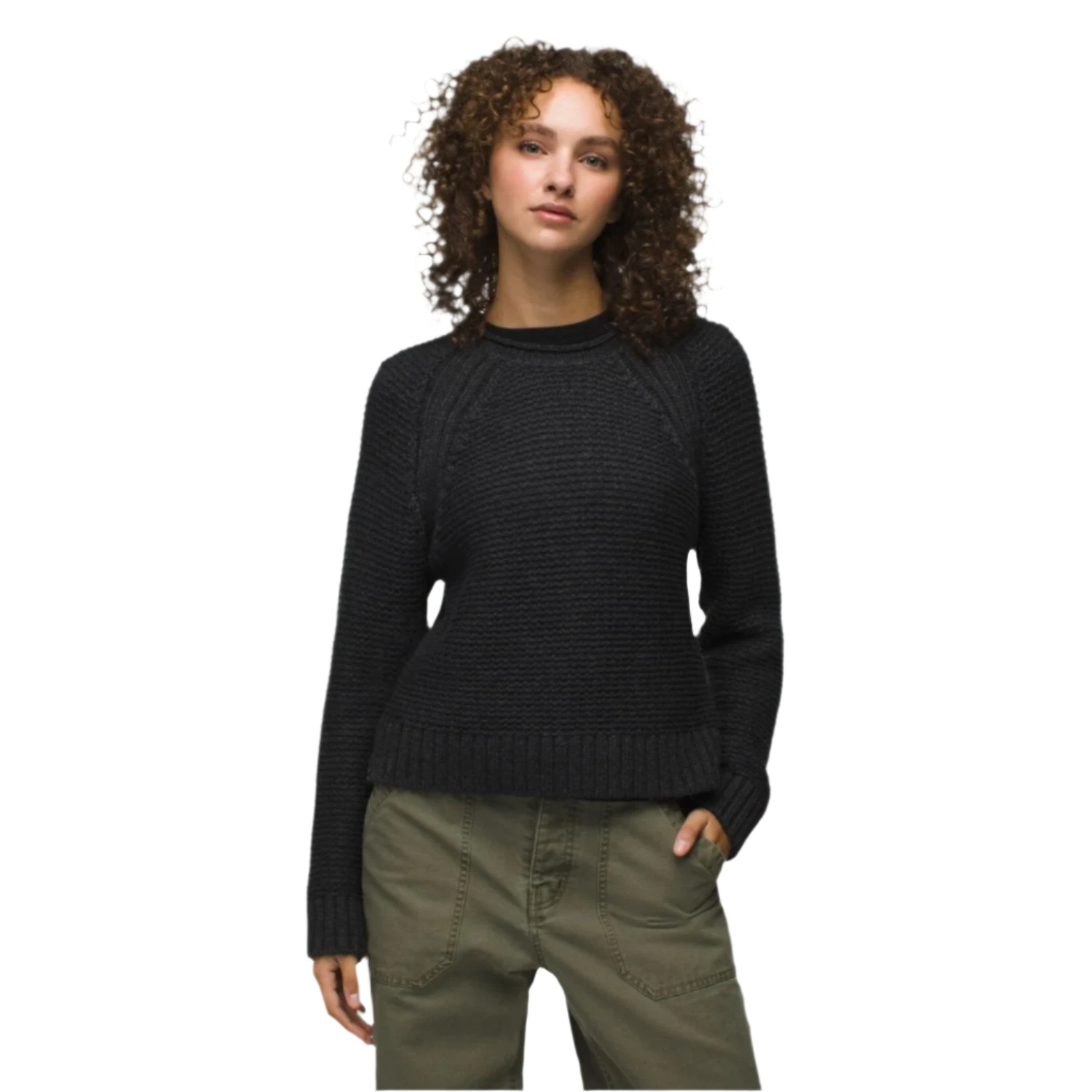 Prana 02. WOMENS APPAREL - WOMENS HOODIES|SWEATERS - WOMENS PO SWEATERS Women's Cades Cove Sweater 020 CHARCOAL