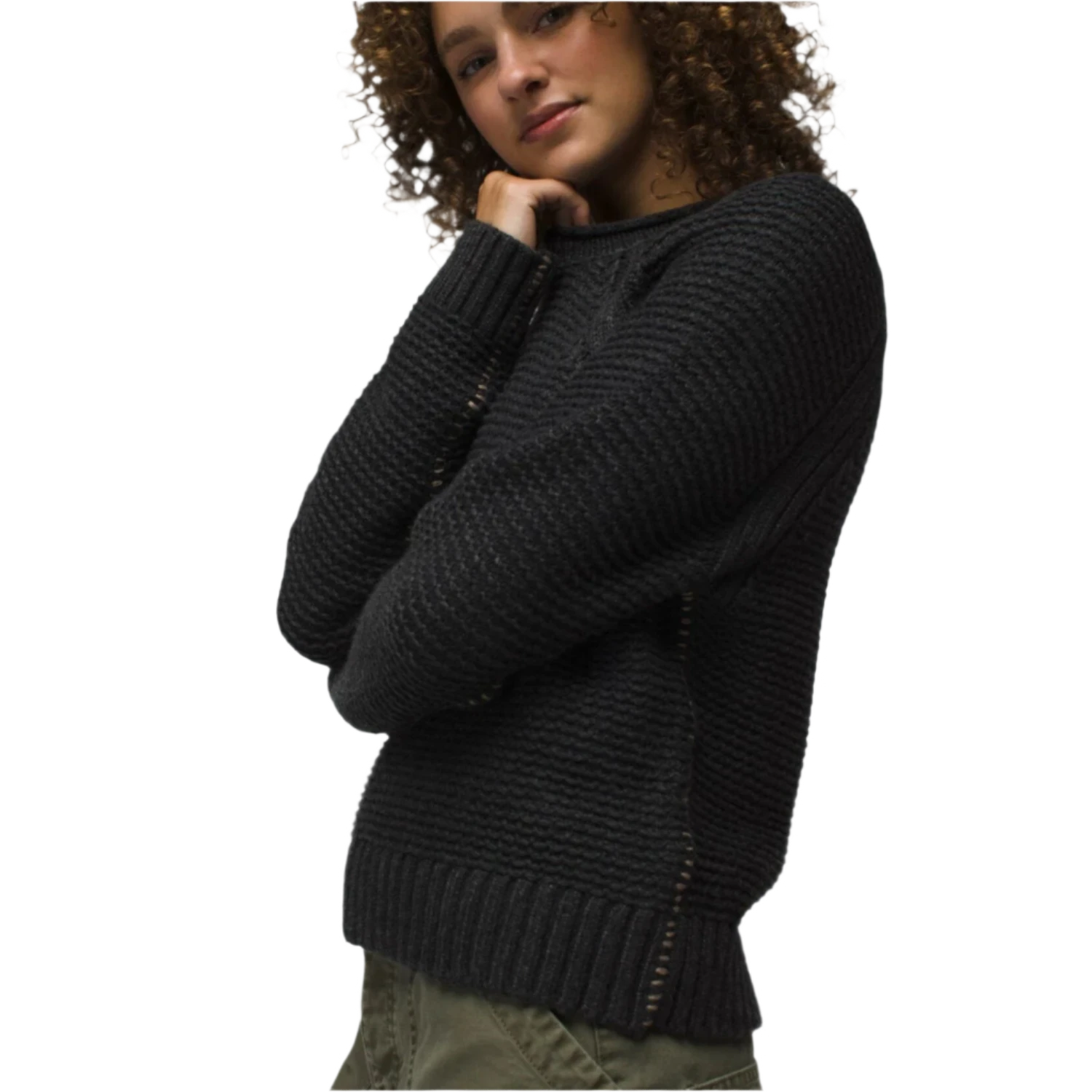 Prana 02. WOMENS APPAREL - WOMENS HOODIES|SWEATERS - WOMENS PO SWEATERS Women's Cades Cove Sweater 020 CHARCOAL