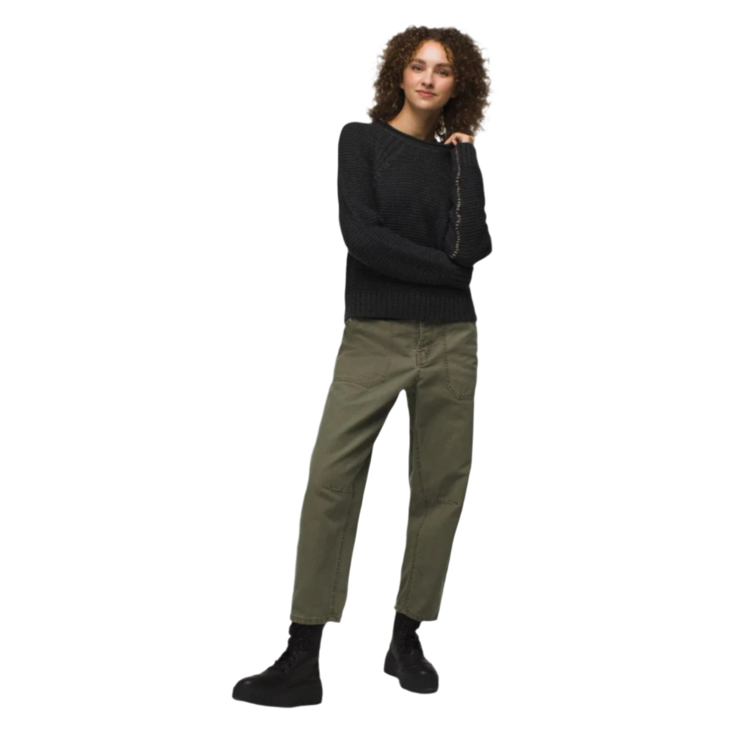 Prana 02. WOMENS APPAREL - WOMENS HOODIES|SWEATERS - WOMENS PO SWEATERS Women's Cades Cove Sweater 020 CHARCOAL