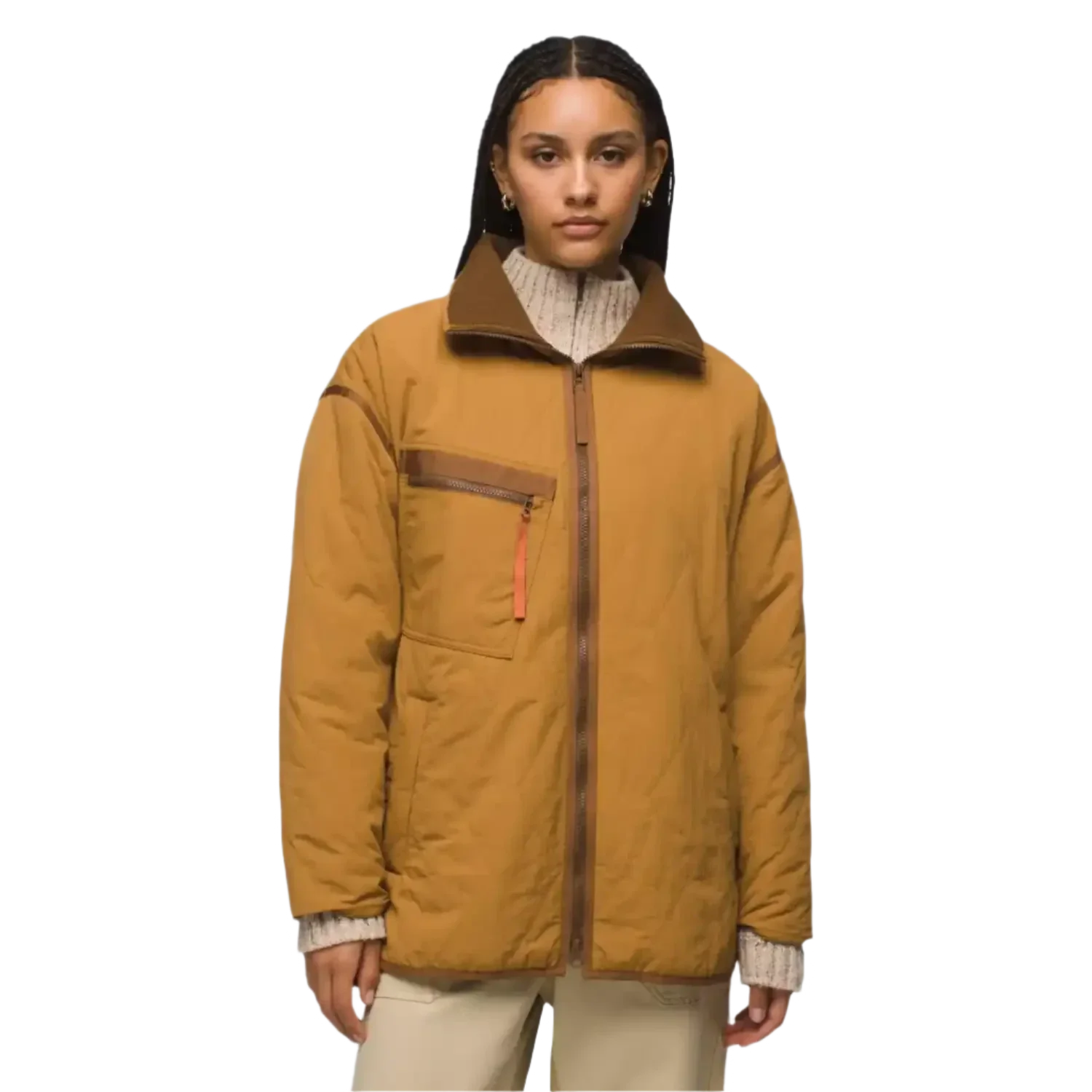 Prana 02. WOMENS APPAREL - WOMENS JACKETS - WOMENS JACKETS INSULATED Women's Encinitas Field Coat 200 EARTHBOUND