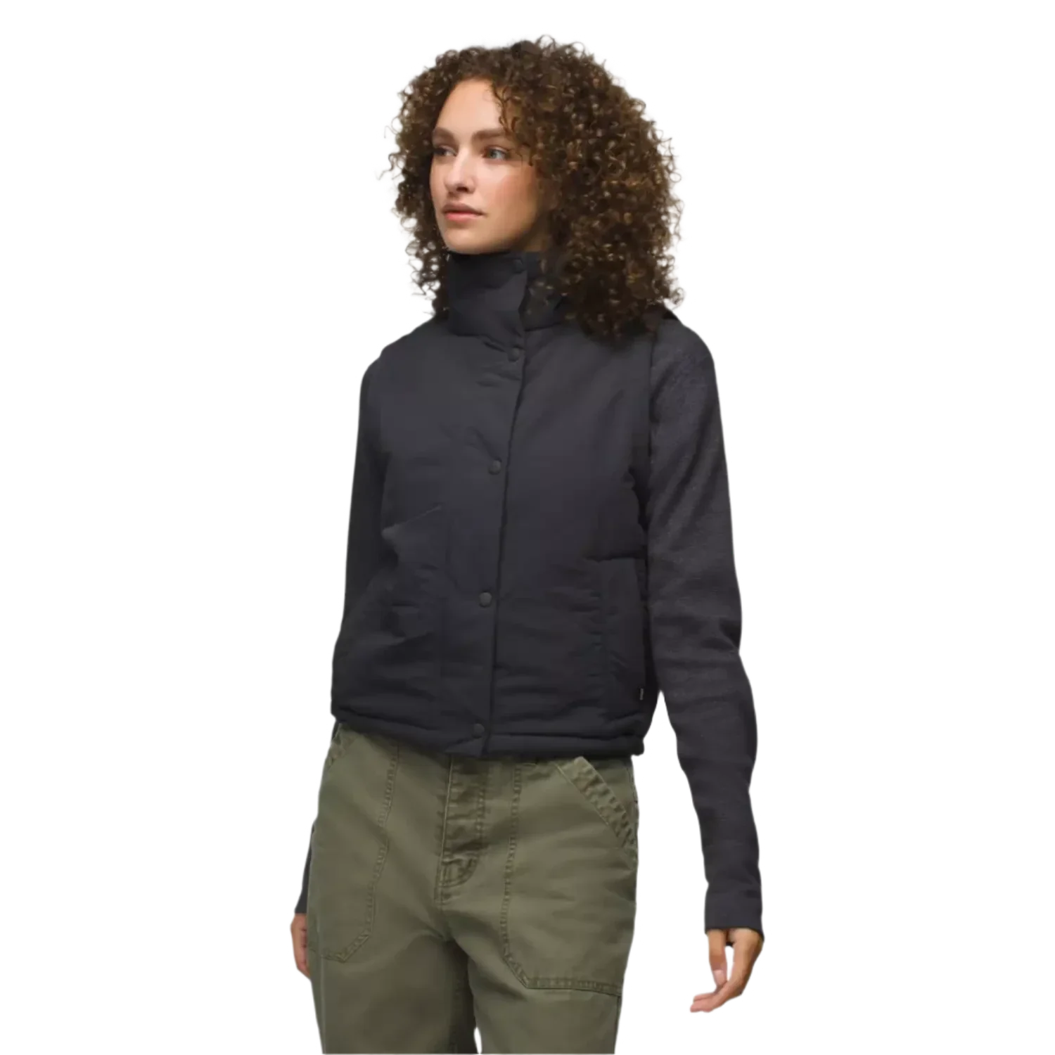 Prana 02. WOMENS APPAREL - WOMENS VEST - WOMENS VEST INSULATED Women's Encinitas Vest 020 CHARCOAL