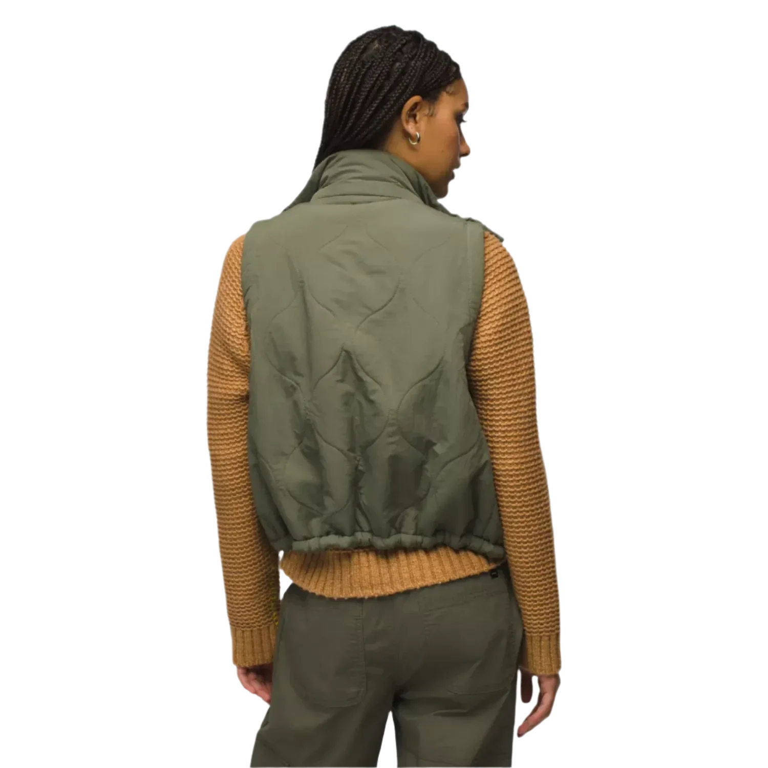 Prana 02. WOMENS APPAREL - WOMENS VEST - WOMENS VEST INSULATED Women's Encinitas Vest 300 RYE GREEN