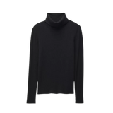 Prana 02. WOMENS APPAREL - WOMENS LS SHIRTS - WOMENS LS CASUAL Women's Foundation Rib Turtleneck 001 BLACK HEATHER