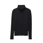 Prana 02. WOMENS APPAREL - WOMENS LS SHIRTS - WOMENS LS CASUAL Women's Foundation Rib Turtleneck 001 BLACK HEATHER