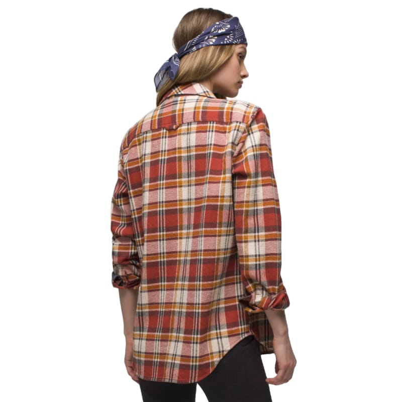 Prana 09. W. SPORTSWEAR - W. LS SHIRTS Women's Golden Canyon Flannel 600 RUST