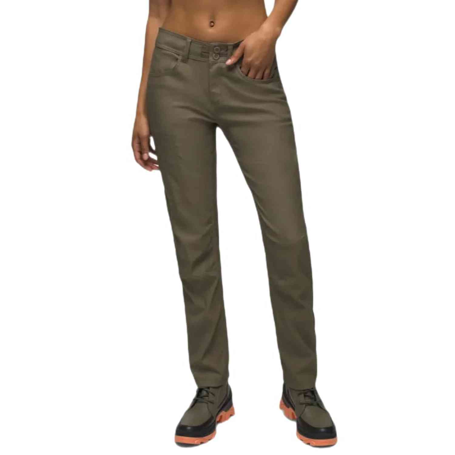 prAna 02. WOMENS APPAREL - WOMENS PANTS - WOMENS PANTS ACTIVE Women's Halle Straight Pant II 301 SLATE GREEN