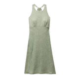 Prana 02. WOMENS APPAREL - WOMENS DRESS|SKIRT - WOMENS DRESS CASUAL Women's Jewel Lake Summer Dress 301 JUNIPER GREEN SHARKSTOOTH