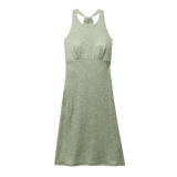 Prana 02. WOMENS APPAREL - WOMENS DRESS|SKIRT - WOMENS DRESS CASUAL Women's Jewel Lake Summer Dress 301 JUNIPER GREEN SHARKSTOOTH