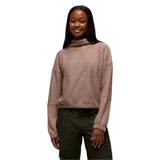 Prana 02. WOMENS APPAREL - WOMENS HOODIES|SWEATERS - WOMENS PO SWEATERS Women's Olivia Long Sleeve 200 SHROOM