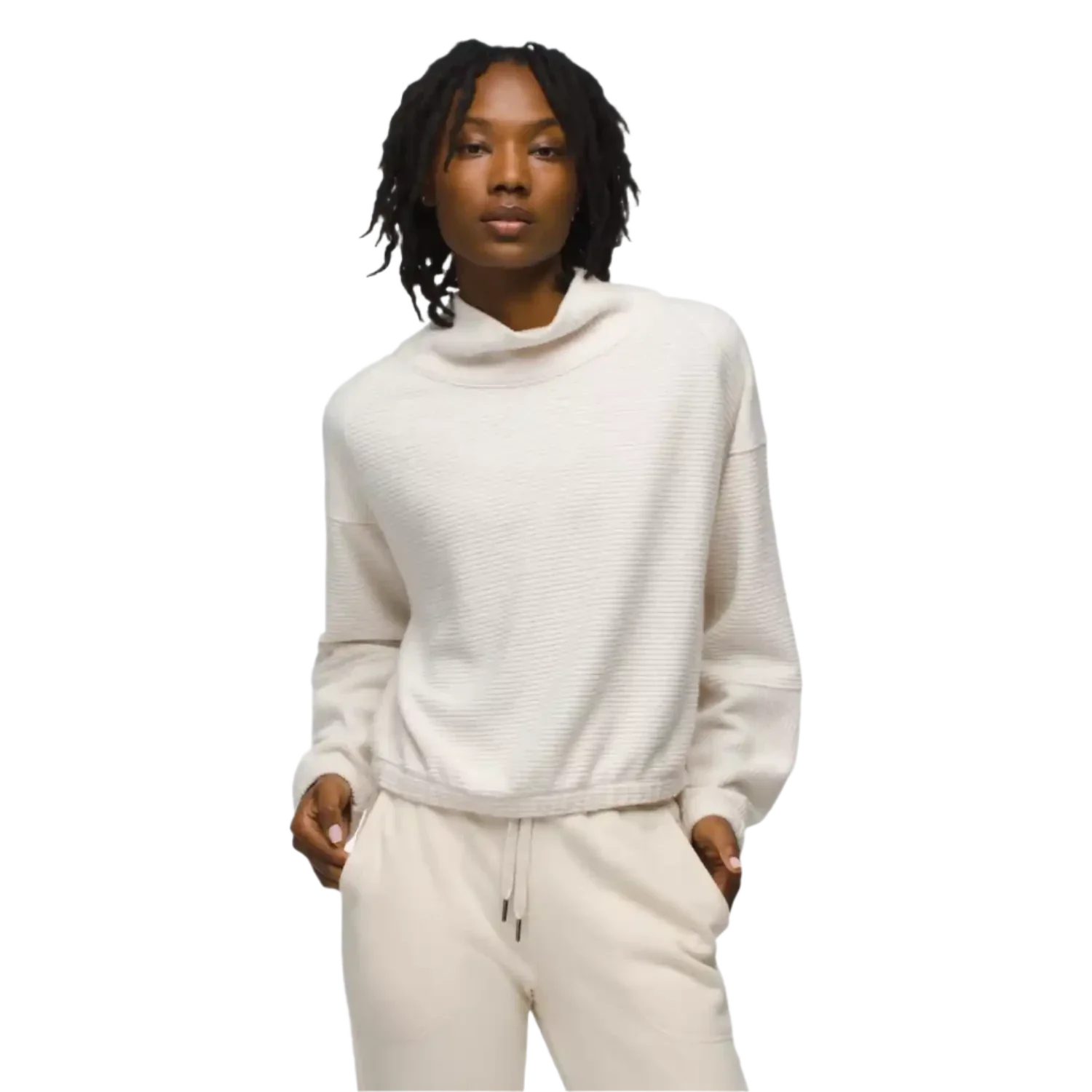 Prana 02. WOMENS APPAREL - WOMENS HOODIES|SWEATERS - WOMENS PO SWEATERS Women's Olivia Long Sleeve 250 CANVAS