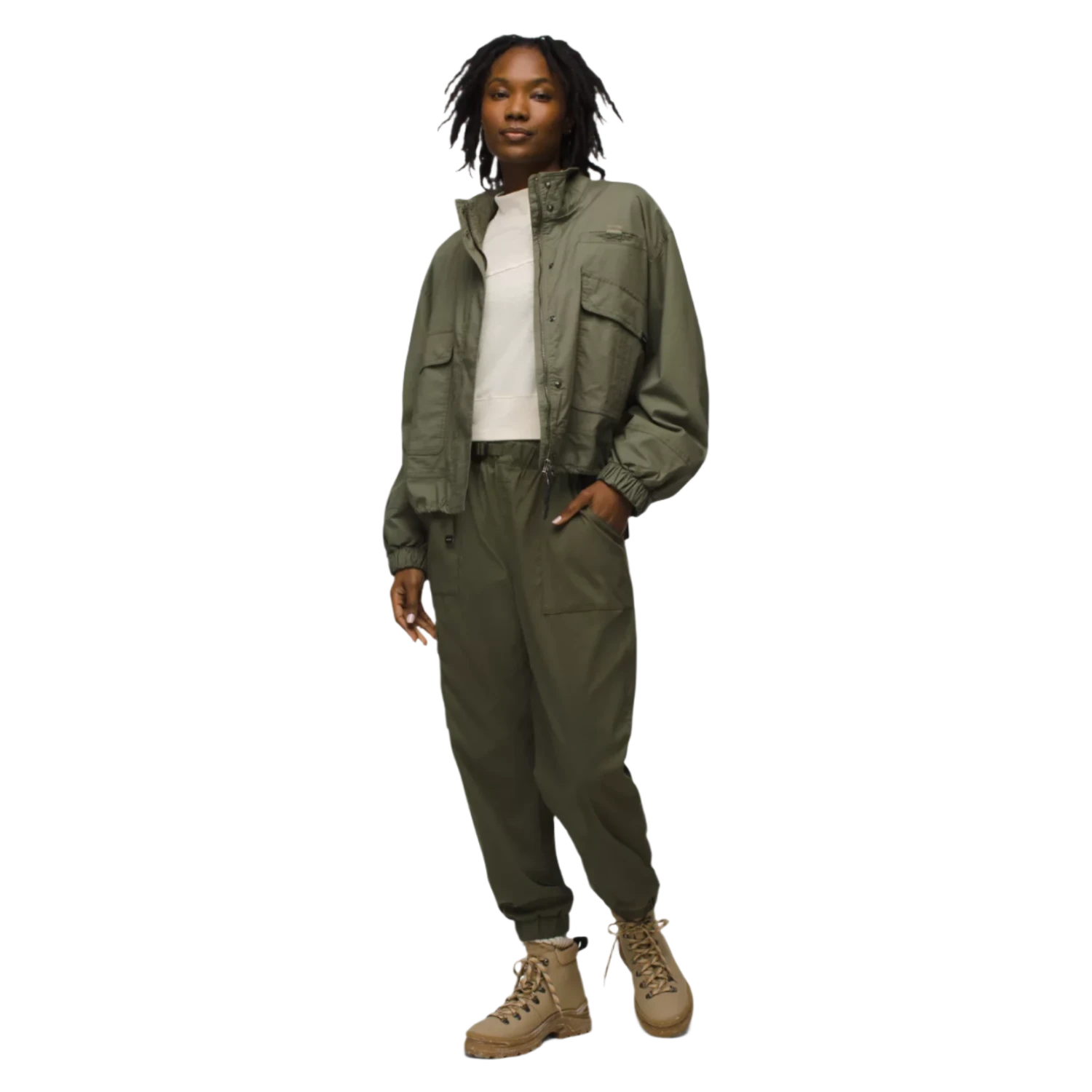 Prana 02. WOMENS APPAREL - WOMENS JACKETS - WOMENS JACKETS INSULATED Women's Palisades Ripstop Jacket 300 RYE GREEN