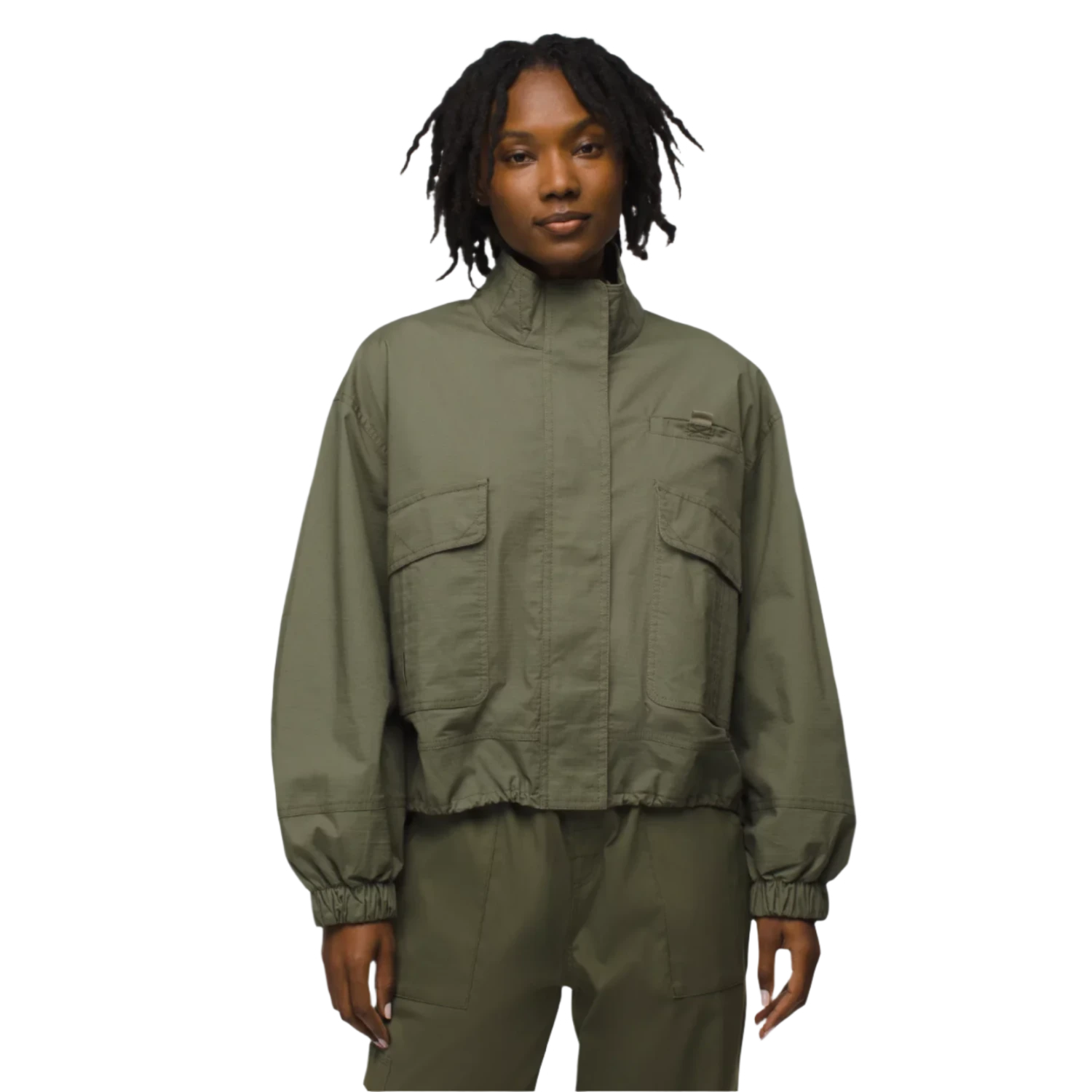 Prana 02. WOMENS APPAREL - WOMENS JACKETS - WOMENS JACKETS INSULATED Women's Palisades Ripstop Jacket 300 RYE GREEN