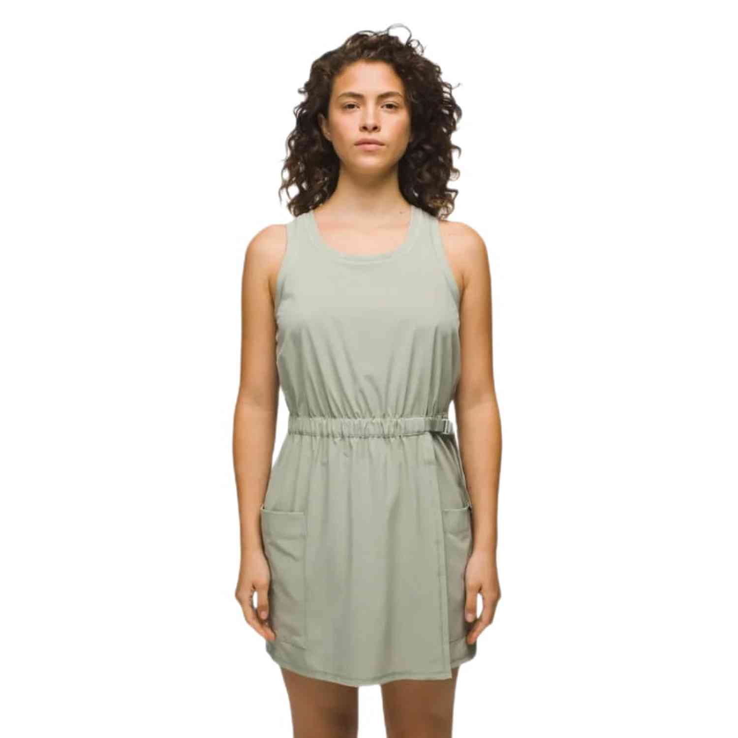 Prana 02. WOMENS APPAREL - WOMENS DRESS|SKIRT - WOMENS DRESS CASUAL Women's Railay Pocket Dress 300 JUNIPER GREEN