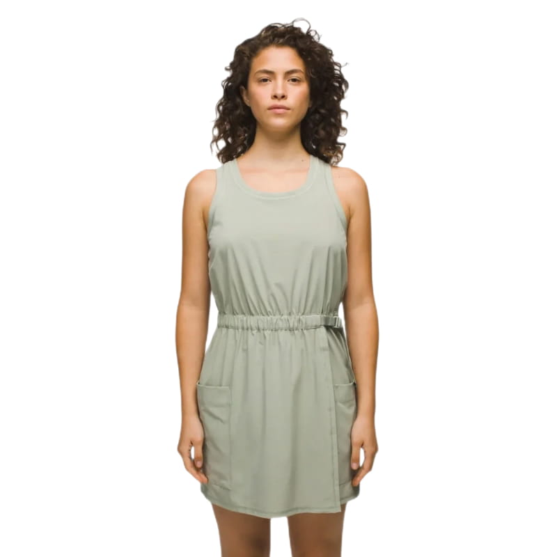 Prana 09. W. SPORTSWEAR - W. DRESS-SKIRT Women's Railay Pocket Dress 300 JUNIPER GREEN
