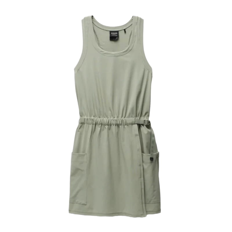Prana 09. W. SPORTSWEAR - W. DRESS-SKIRT Women's Railay Pocket Dress 300 JUNIPER GREEN