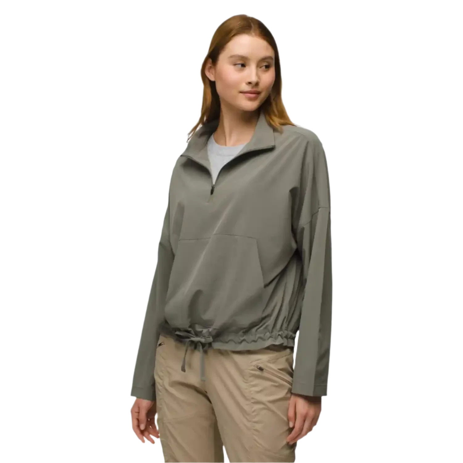 Prana 02. WOMENS APPAREL - WOMENS HOODIES|SWEATERS - WOMENS PO SWEATERS Women's Railay Pullover 303 RYE GREEN