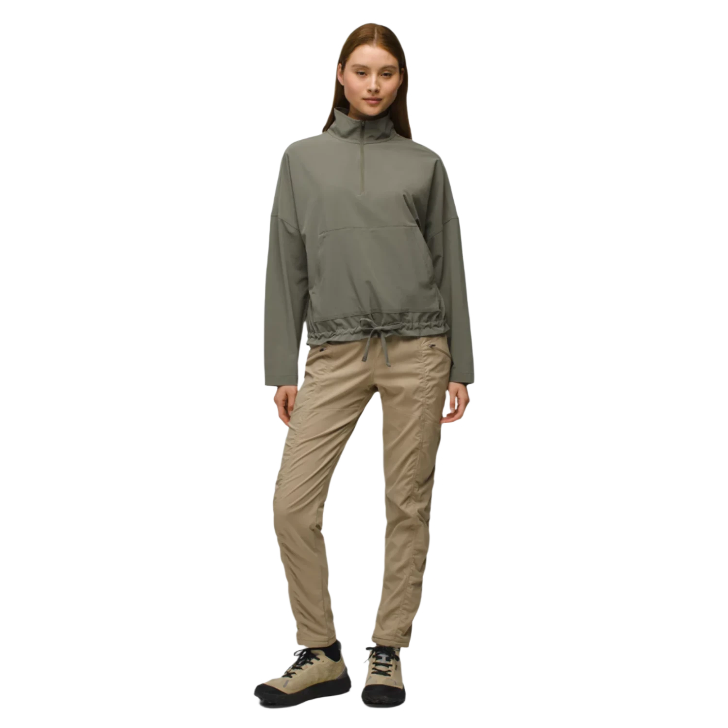 Prana 02. WOMENS APPAREL - WOMENS HOODIES|SWEATERS - WOMENS PO SWEATERS Women's Railay Pullover 303 RYE GREEN