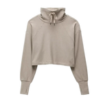 Prana 02. WOMENS APPAREL - WOMENS HOODIES|SWEATERS - WOMENS PO SWEATERS Women's Sacred Space Pullover 250 AU LAIT HEATHER