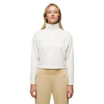 Prana 02. WOMENS APPAREL - WOMENS HOODIES|SWEATERS - WOMENS PO SWEATERS Women's Shea Half Zip 100 SOFT WHITE