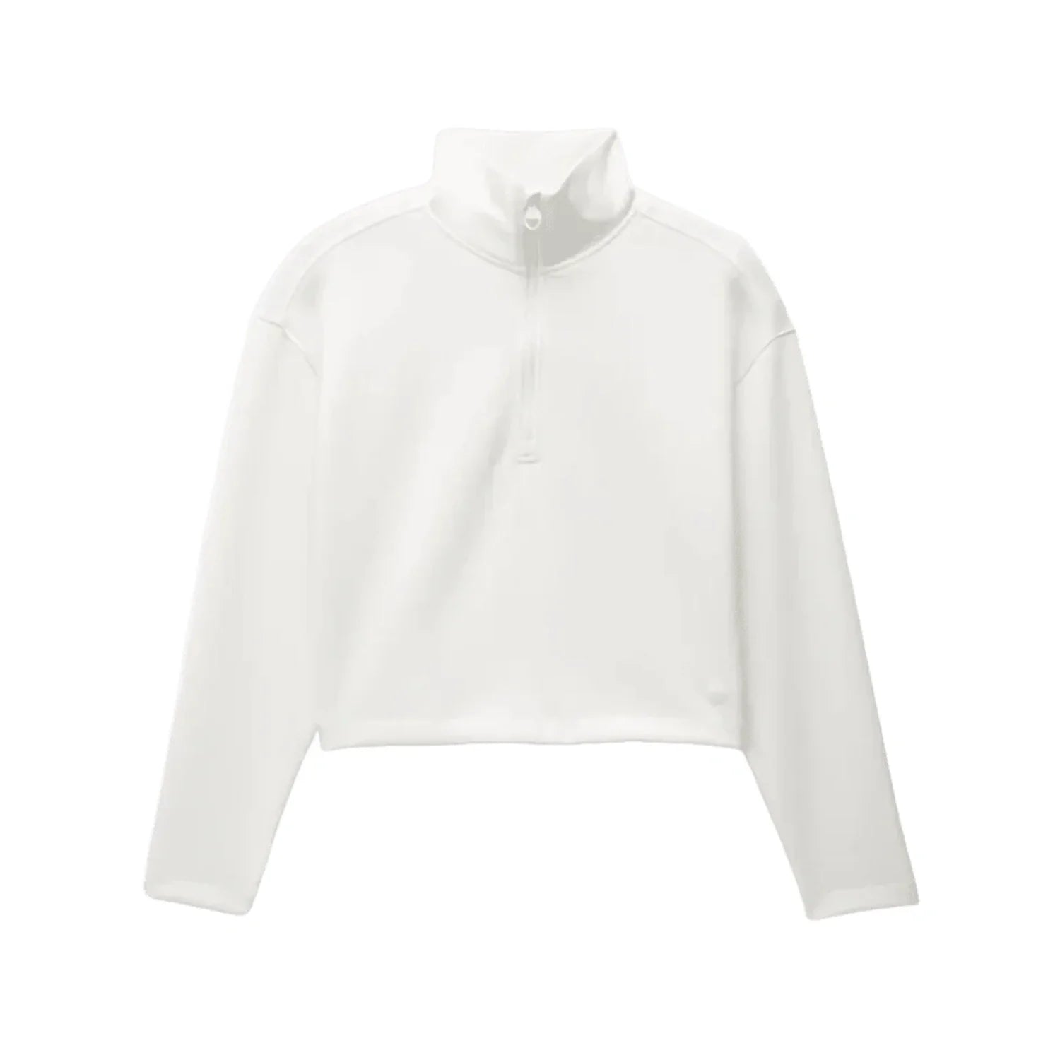 Prana 02. WOMENS APPAREL - WOMENS HOODIES|SWEATERS - WOMENS PO SWEATERS Women's Shea Half Zip 100 SOFT WHITE