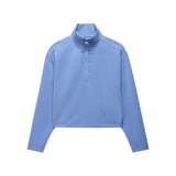 Prana 02. WOMENS APPAREL - WOMENS HOODIES|SWEATERS - WOMENS PO SWEATERS Women's Shea Half Zip 403 BLUE VIBES