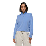Prana 02. WOMENS APPAREL - WOMENS HOODIES|SWEATERS - WOMENS PO SWEATERS Women's Shea Half Zip 403 BLUE VIBES