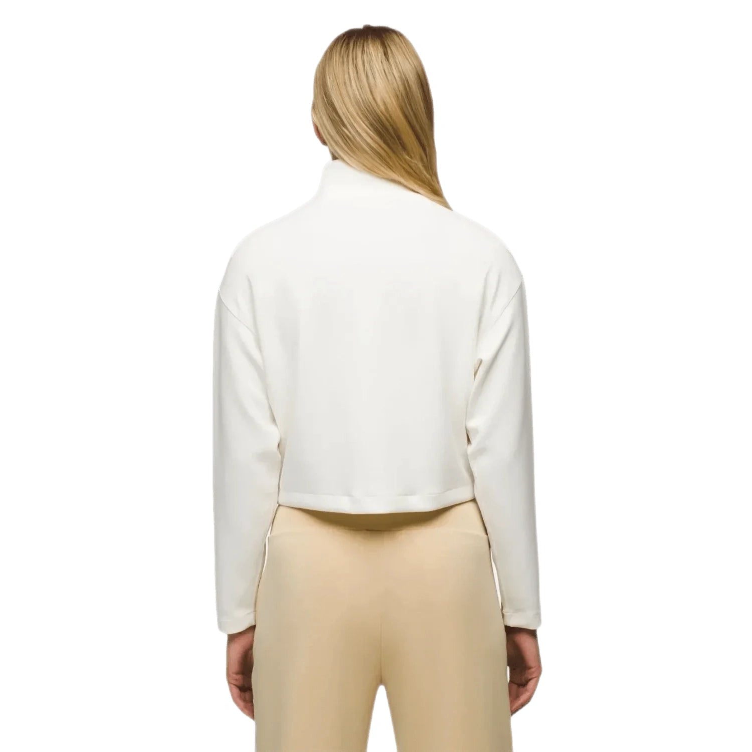 Prana 02. WOMENS APPAREL - WOMENS HOODIES|SWEATERS - WOMENS PO SWEATERS Women's Shea Half Zip 100 SOFT WHITE