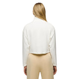 Prana 02. WOMENS APPAREL - WOMENS HOODIES|SWEATERS - WOMENS PO SWEATERS Women's Shea Half Zip 100 SOFT WHITE