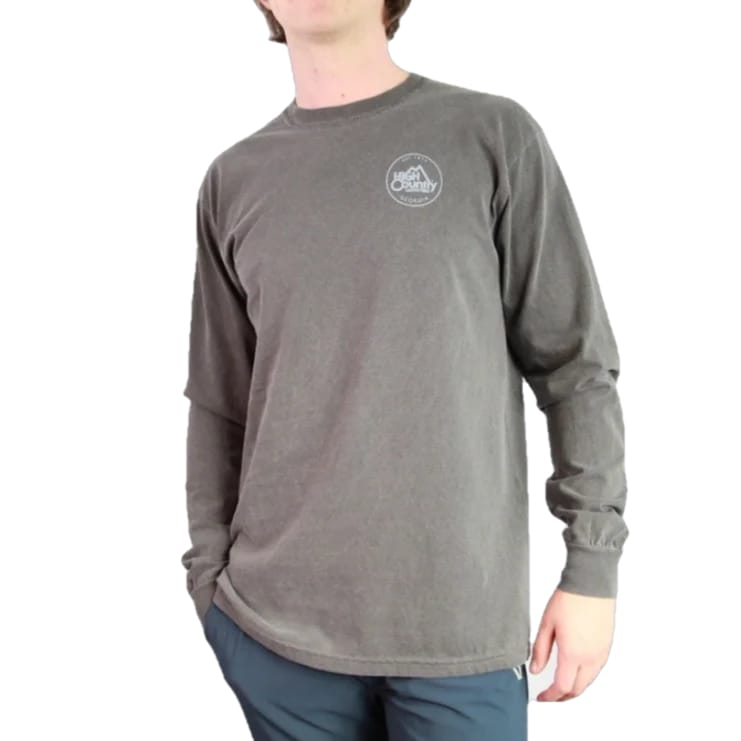 High Country Outfitters 01. MENS APPAREL - MENS T-SHIRTS - MENS T-SHIRT LS Men's HC GA Circle CC Long Sleeve PEPPER