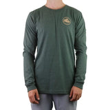 High Country Outfitters 01. MENS APPAREL - MENS T-SHIRTS - MENS T-SHIRT LS Men's HC Ga Topo Tri Long Sleeve HTR FOREST