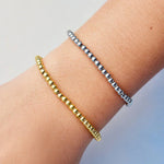 Pura Vida 10. GIFTS|ACCESSORIES - WOMENS ACCESSORIES - WOMENS JEWELRY PV Harper Round Bead Stretch Bracelet GOLD