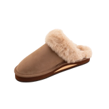 Rainbow 05. WOMENS FOOTWEAR - WOMENS SHOES - WOMENS SHOES SLIPPERS Women's Sunset Snugs Slippers DARK BROWN|TAN FLEECE