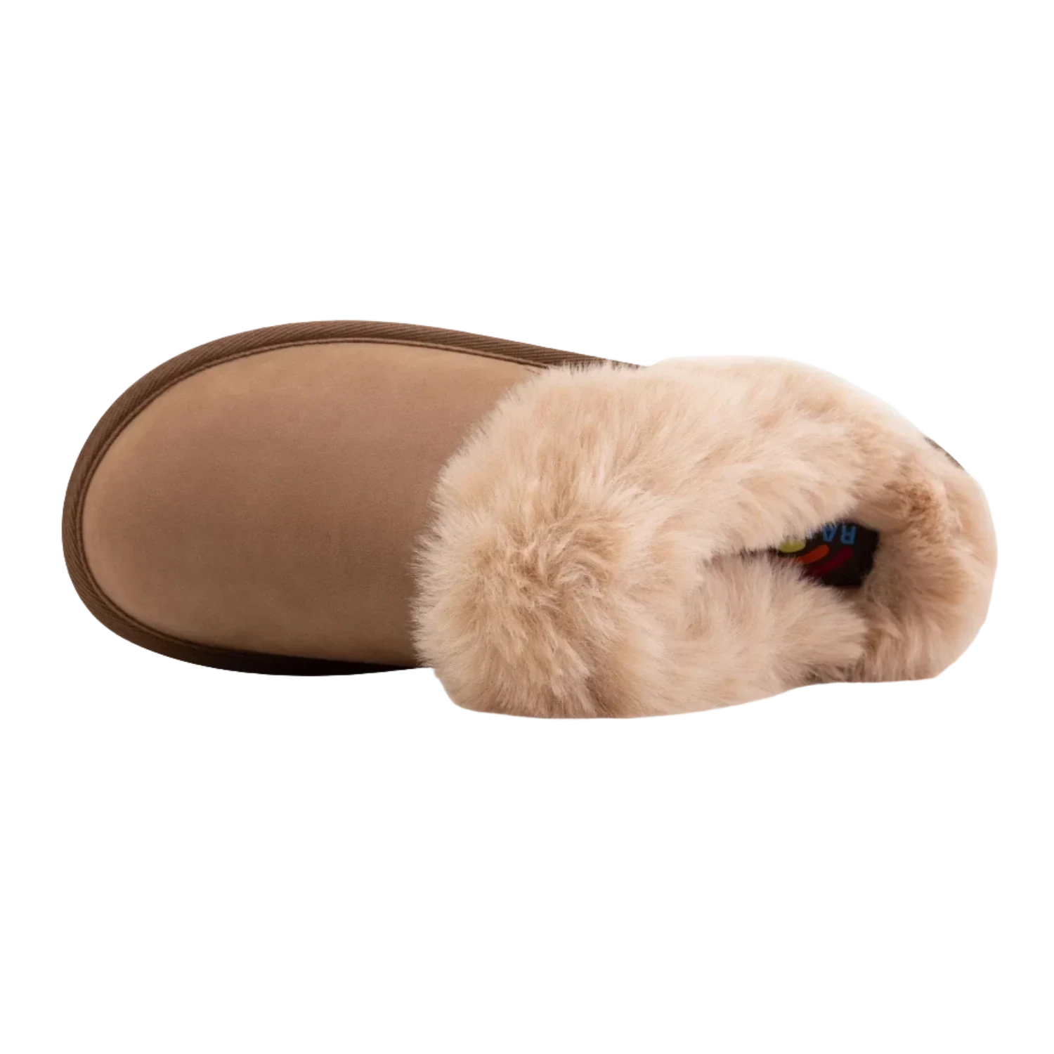 Rainbow 05. WOMENS FOOTWEAR - WOMENS SHOES - WOMENS SHOES SLIPPERS Women's Sunset Snugs Slippers DARK BROWN|TAN FLEECE