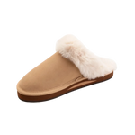 Rainbow 05. WOMENS FOOTWEAR - WOMENS SHOES - WOMENS SHOES SLIPPERS Women's Sunset Snugs Slippers SIERRA BROWN|CREAM FLEECE