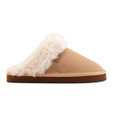 Rainbow 05. WOMENS FOOTWEAR - WOMENS SHOES - WOMENS SHOES SLIPPERS Women's Sunset Snugs Slippers SIERRA BROWN|CREAM FLEECE