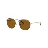 Ray Ban 07. EYEWEAR - SUNGLASSES - SUNGLASSES Jack | Matte Havana on Matte Arista Gold | Brown