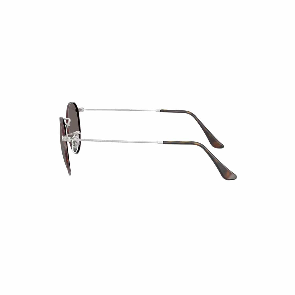 Round Metal | Matte Havana on Silver | Dark Grey Ray Ban