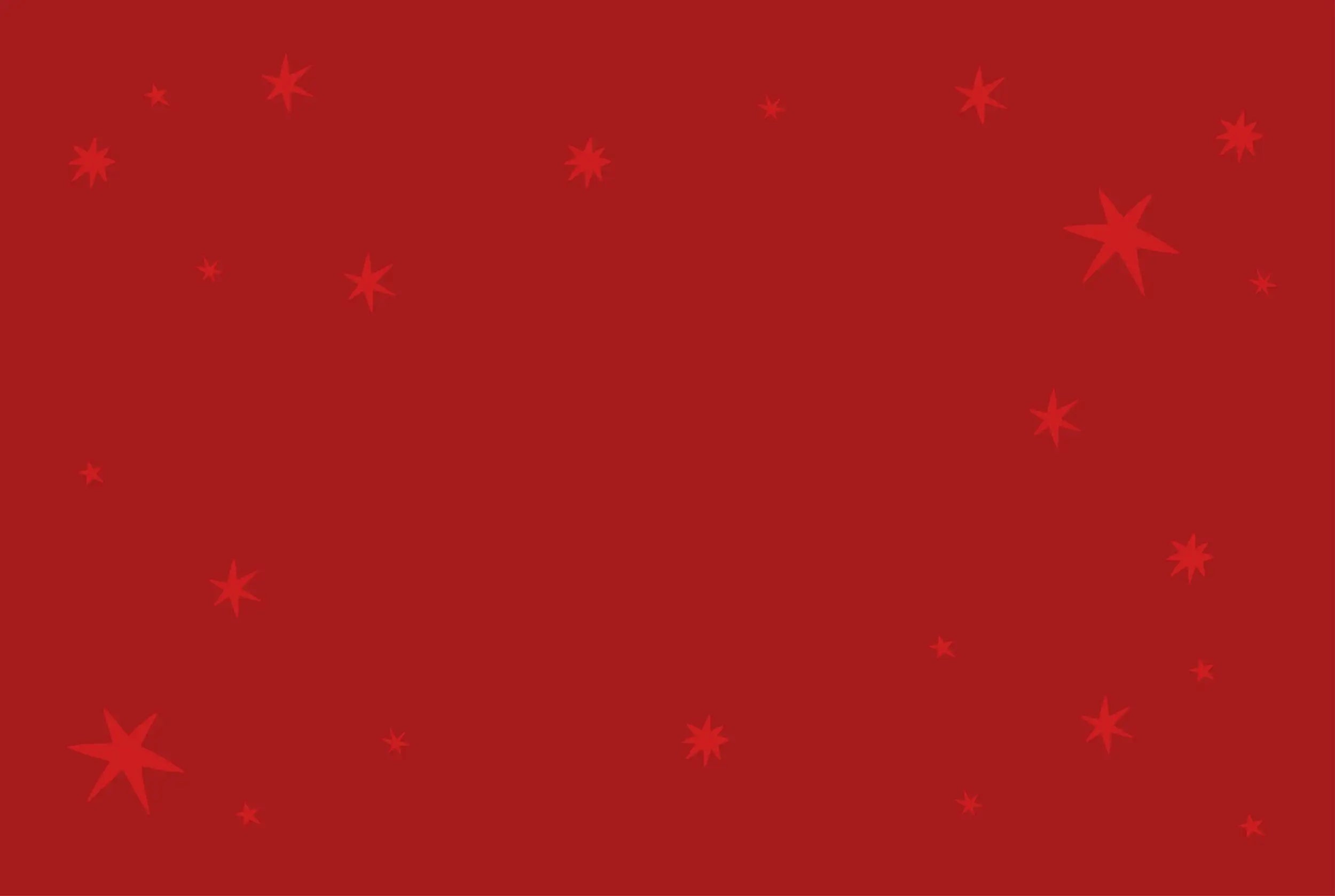 Red background with scattered star shapes