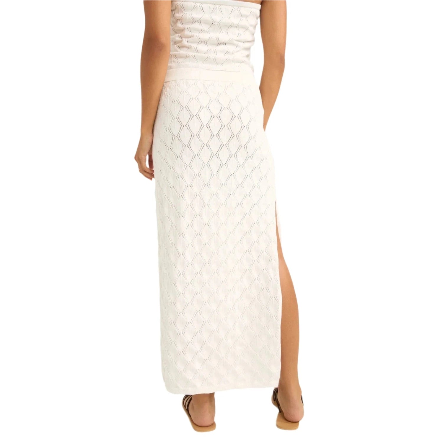 Rhythm 02. WOMENS APPAREL - WOMENS DRESS|SKIRT - WOMENS SKIRT CASUAL Women's Daisy Knit Skirt IVORY