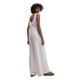 Rhythm 02. WOMENS APPAREL - WOMENS DRESS|SKIRT - WOMENS JUMPERS Women's Kiki Wide Leg Jumpsuit WHITE