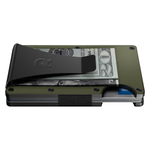 Ridge 10. GIFTS|ACCESSORIES - MENS ACCESSORIES - MENS WALLETS The Ridge Aluminum MATTE OLIVE MONEY CLIP